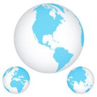 Globes halftone