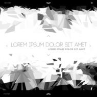 Polygonal design abstract web template
