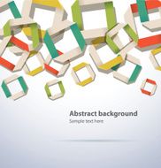 Abstract origami background from above
