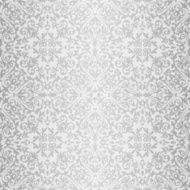Silver baroque bright pattern