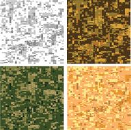 Set of original camouflage seamless patterns