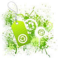 Eco grunge tag