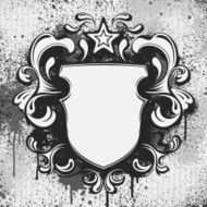 Grunge Shield Banner