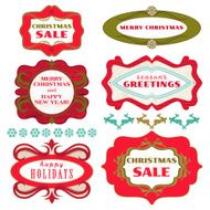 Set of Christmas Wishes and Holiday Frames N3