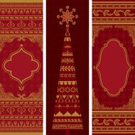 Golden Festive Banners