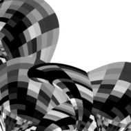 abstract black and white stripe shape background N11