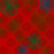 color fireworks with red background N2