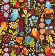 Seamless background with owls N3