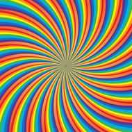 Rainbow Swirl Vector Illustration N2