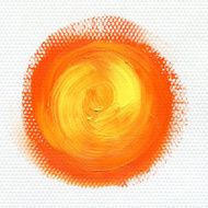 orange textured Abstract Paint N3