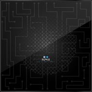 Vector black technology background N2