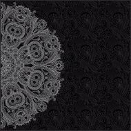 Ornate card with circle ornament N19