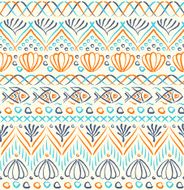 Tribal sea ethnic seamless pattern