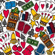 Gambling Seamless pattern Casino background