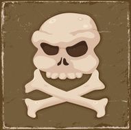 Vintage Skull And Cross Bones