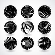 abstract 3D style ball shape N2
