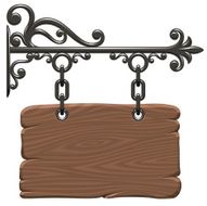 Wooden signboard N8