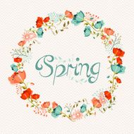 Spring wreath flower composition N2