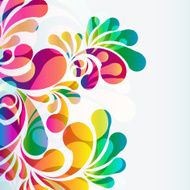 Abstract colorful arc-drop background N13