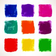 grunge colorful squares