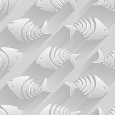 Vector skeleton fish N2