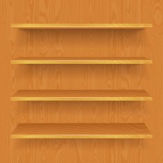 Wooden Bookshelves Free Image Download