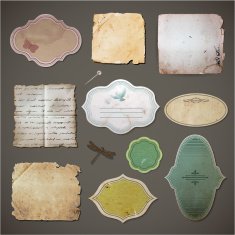 Vintage elements set N2