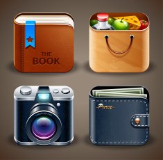 High detailed apps icons