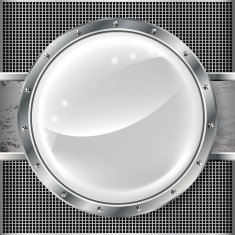 Metal banner with huge space for information N3