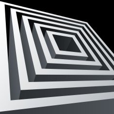 Perspective metal cubes abstract background N2