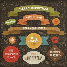 Christmas labels N34
