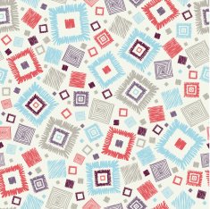 Doodle Squares Seamless Pattern Background N2