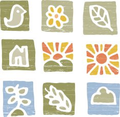 Simple weather and nature icons