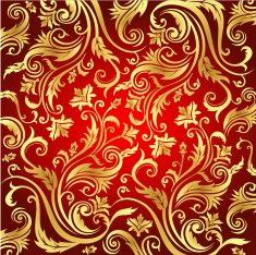 vintage red&gold background N2