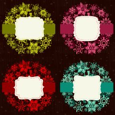 Colorful Snow Ball Frames