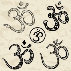 Ohm Om Aum Symbol set