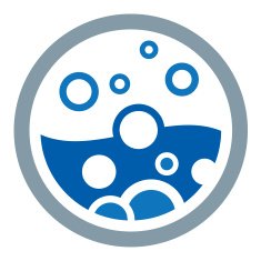 Water bubble circle logo vector illustration N2