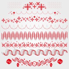 Christmas ornaments snowflake and balls N2