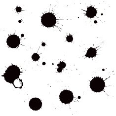 Black paint splats
