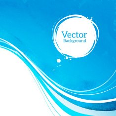 Watercolor background with waves N3