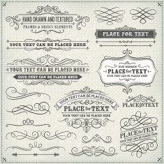 Textured Banners Badges and Frames
