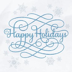 Happy Holidays Calligraphy Drawing N2