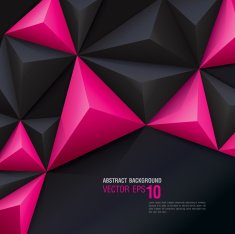 Pink and black vector geometric background N2