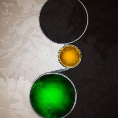Abstract background with glass balls as vector speech bubble N2