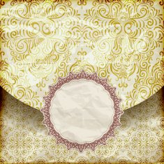 retro background with vintage frame for your text