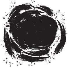 Grunge round banner N2
