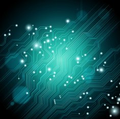 Abstract Circuit Board Vector Background N5