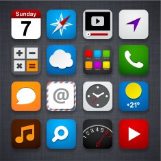 set of app icons N8