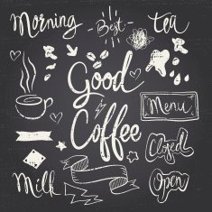 Set of elements for a cafe Illustration