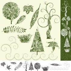 Tree and Leaf-Design Elements N2